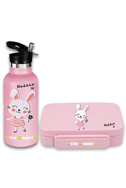 STAR BABiES - Lunch Box with 4 Compartments, BPA Free, Leak-Proof with Stainl...