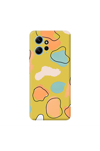 Other Xiaomi Redmi Note 12 4G Colorful spots Yellow Colored Silicone TPU Θήκη
