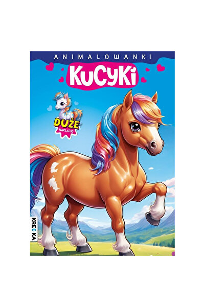 OEM Figurina Kredka Animalowanki Kucyki, multicolor, 22x29cm, set cu abtibild...