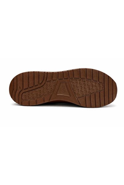KİNGLE Men's Daily Sneaker Shoes Orthopedic Sole Flexible Lace-Up Tan Color Casual Shoes 5409
