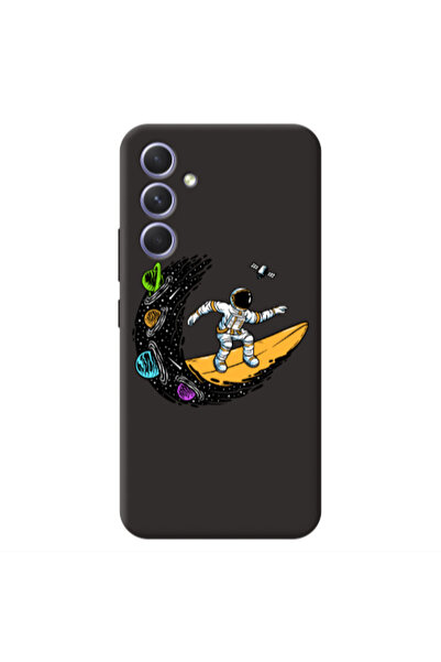 Other Samsung A56 Surf in space Black Colored Silicone TPU Θήκη