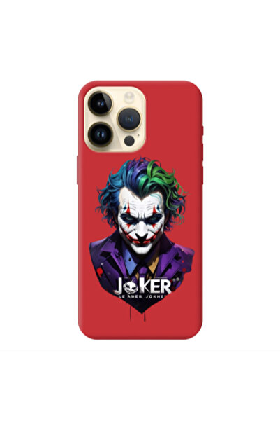 Other Apple iPhone 13 Pro Max Le amer Joker Red Colored Silicone TPU Θήκη