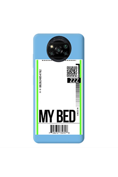 Other Xiaomi Poco X3 /X3 Pro My Bed ZZZ Blue Colored Silicone TPU Θήκη