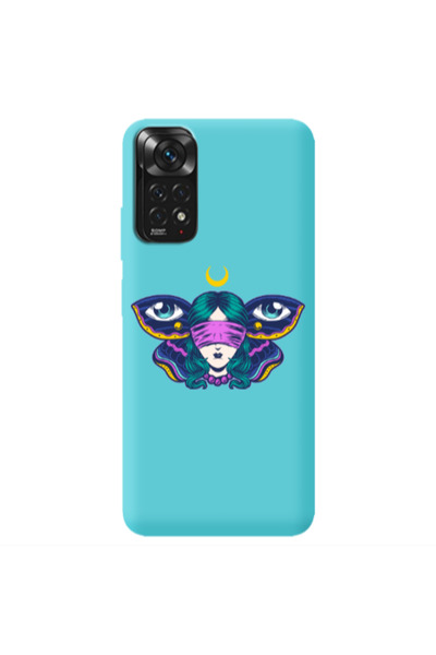 Other Xiaomi Redmi Note 11 4G Eye in my ear Turquoise Colored Silicone TPU Θήκη