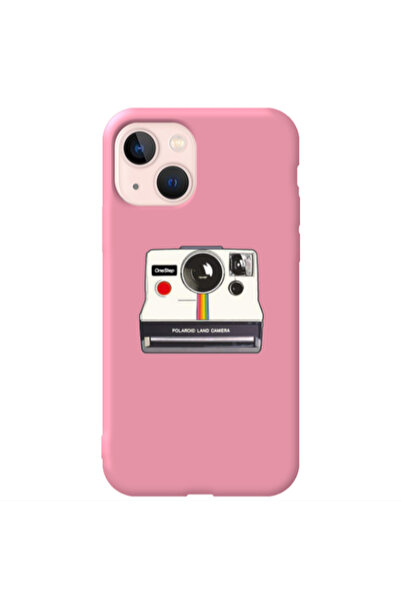 Other Apple iPhone 13 Polaroid land camera Pink Colored Silicone TPU Θήκη
