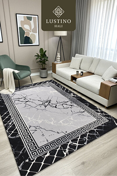 Lustino Halı Yıkanabilir Halı Kaymaz Taban Leke Tutmaz Salon Halısı Mutfak Ha...