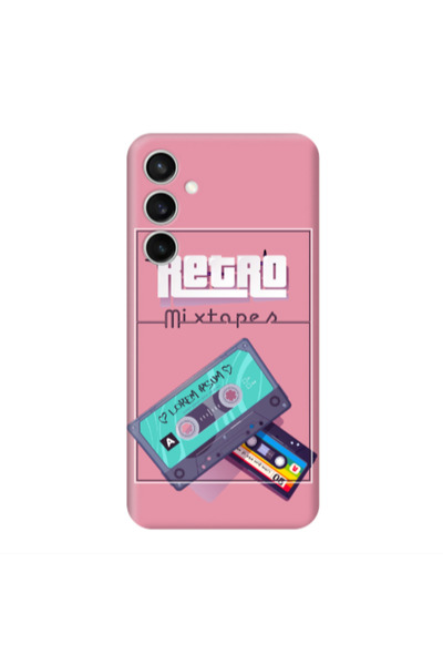 Other Samsung S23FE Mixtapes Pink Colored Silicone TPU Θήκη