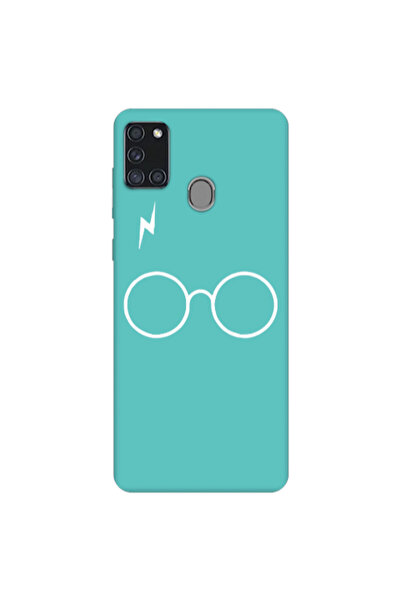 Other Samsung A21S glasses Turquoise Colored Silicone TPU Θήκη