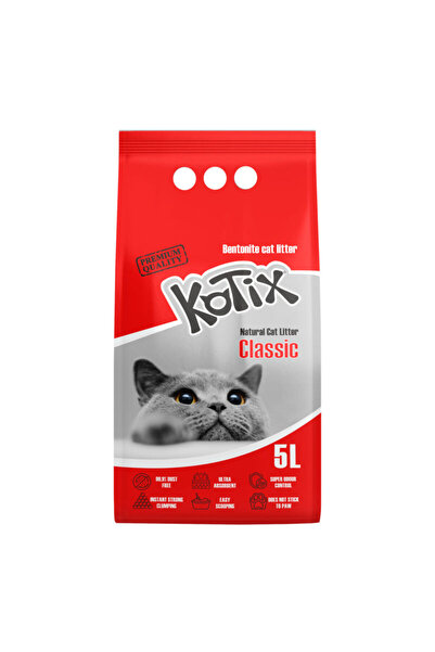 KOTIX Așternut pentru pisici, 5L, fără parfum