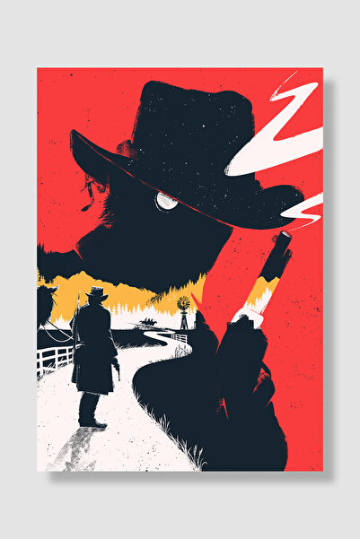 Luna Marissa Poster igre Red Dead Redemption sa kaubojskim šeširom, moderni g...