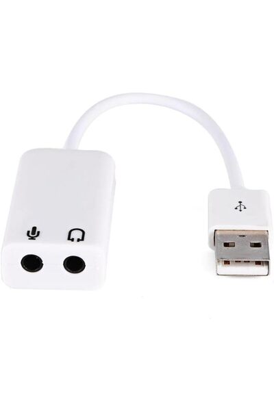 Yıldızan Albemo External Wired 7.1 USB Sound Card 3.5mm Microphone Converter ...