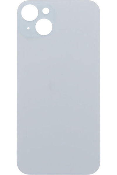 OEM Apple iPhone 15 Plus Κόλλα Πόρτας Μπαταρίας Μεγάλη Οπή Μπλε Λογότυπο