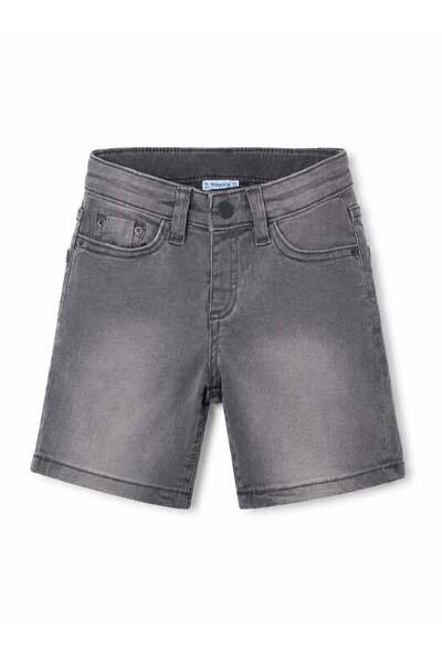 MAYORAL Boy's Gray Denim Jeans Shorts - Five-Pocket Relaxed Fit 2-10 Years An...