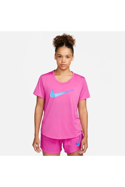 Nike W NK ONE DF SWSH HBR SS DX1025-623 Φούξια S
