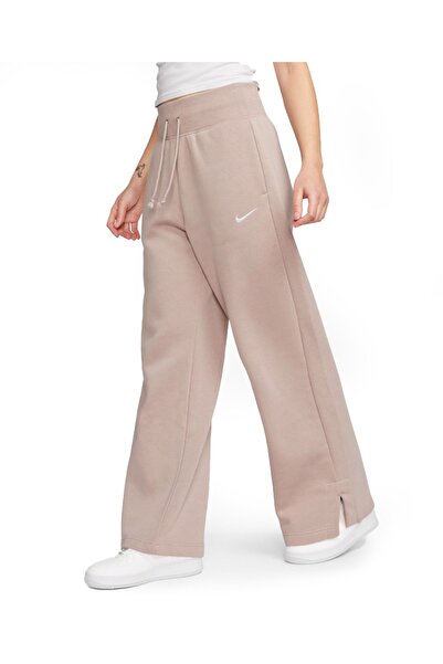 Nike W NSW PHNX FLC HR ΠΑΝΤΕΛΟΝΙ ΦΑΡΔΥ DQ5615-272 Μπεζ L