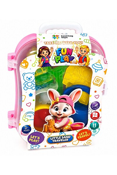 Hashtag Toys Set Micul Călător cu rucsac pentru nisip - 2 culori disponibile