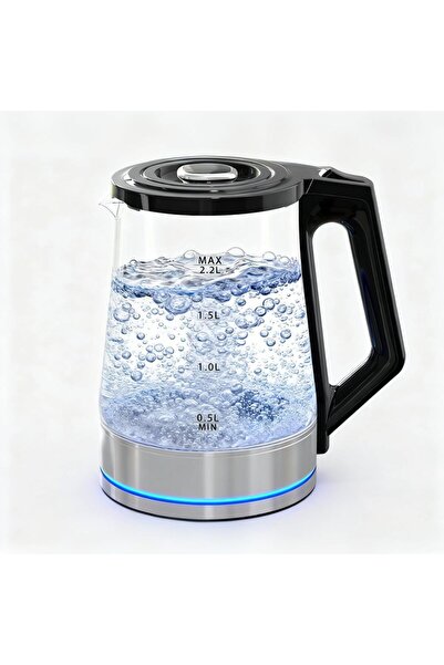 Arabest Electric Kettle,2.2L High Borosilicate Glass,Transparent Design,Autom...