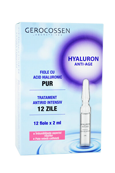 GEROCOSSEN Acid Hialuronic Pur Hyaluron Anti Age 12 fiole
