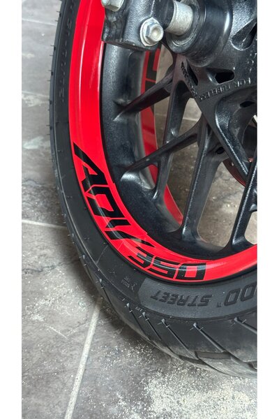 ARONA Honda Adv350 Full Covering Wheel Sticker Set with Adv350 Writing