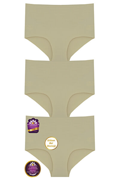 papatya lingerie Laser Cut High Waist Semi-Reductive Effect Silky Fabric Non-...