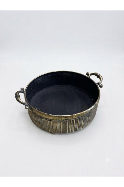 PANALI Pnl-Mg112 m Metal Decorative Tray 40 X 33 X 10 cm