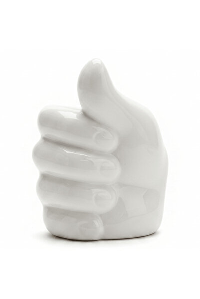AKDC White Ceramic Hand Oil Burner – Thumbs Up | 7×6 cm
