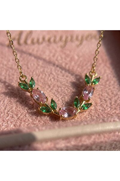Heda Jewelry Gardenia Kolye - Lale Figürlü Zarif Kadın Kolye
