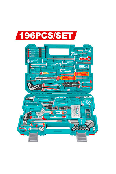 TOTAL Plastic Tool Bag 196Pcs/Set