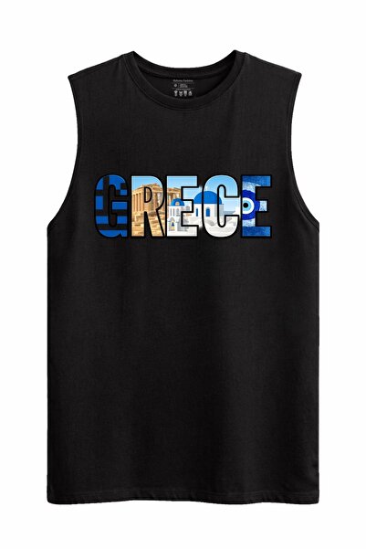 Rabona Fashion Greece Landmarks Sleeveless Tank Top