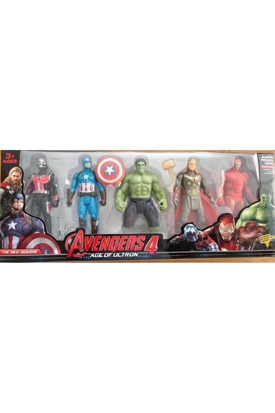 GÜVEN 5.Lİ YENİLMEZLER KAHRAMAN SETİ MARVEL SETİ