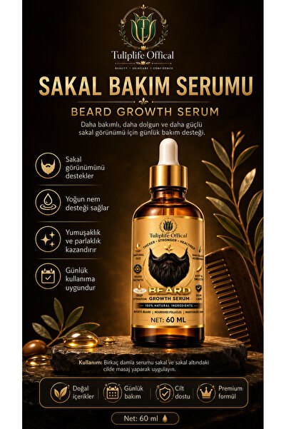 Tuliplifeoffical Beard Growth Beard Care Serum 60 ml |   Premium Care Oil Tha...