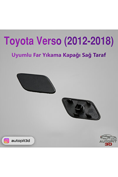 AutoPit 3D Toyota Verso (2012-2018) Uyumlu Sağ Far Yıkama Kapağı