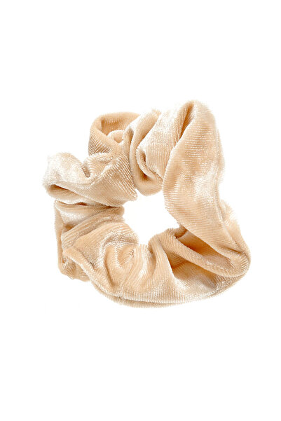 meli melo Elastic de par bej din material catifelat