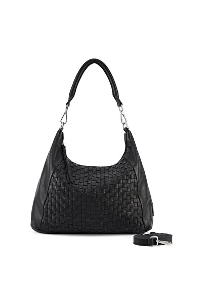 FREDsBRUDER Geantă de umăr Calm Weave din piele naturală 38 cm