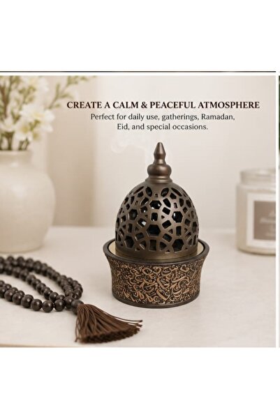 Velvet Arabic Style Bakhoor Burner – Premium Incense & Oud Burner | Decorativ...