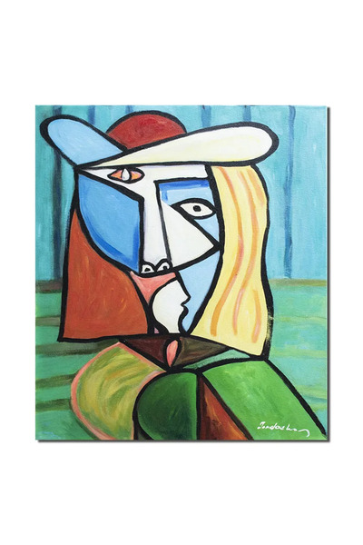 artnova Διάσημο αφηρημένο πορτραίτο, ζωγραφισμένο στο χέρι, 60x50 εκ. λάδι σε...
