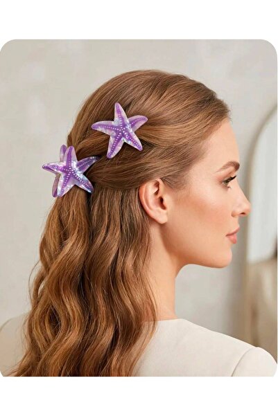 Mervişim Aksesuar Premium Series Imported Bone Starfish Latch Buckle Set of 2