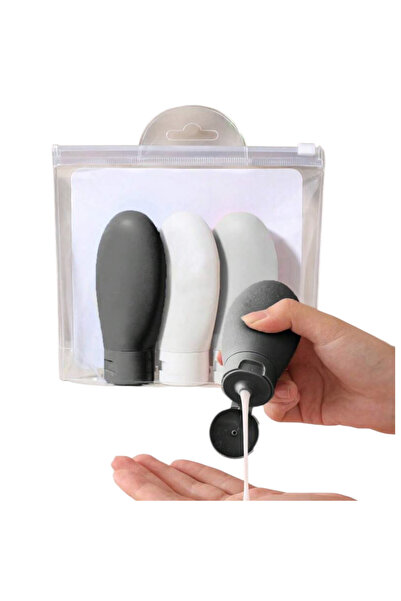 OEM 3 bucati sticlute pentru calatorie, din silicon, capacitate 60ml
