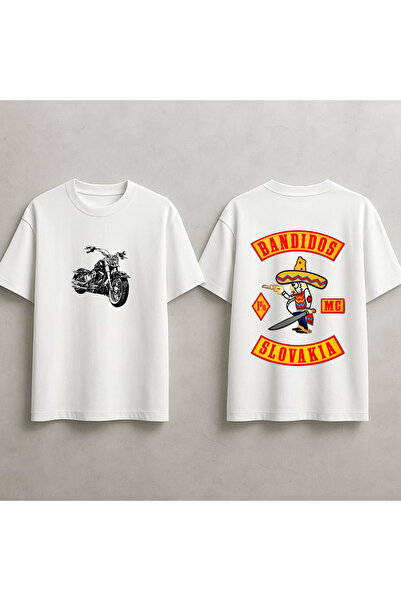 MAGORS Oversize Bandidos and Mongrel Mob Biker Club Back Printed Premium Unis...