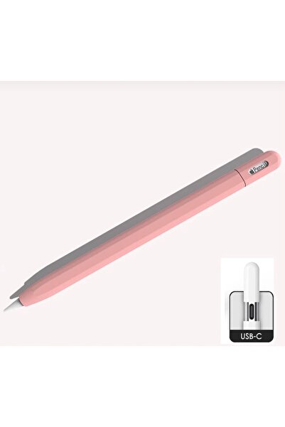 m.tk moveteck Apple Pencil Usb-C ile Uyumlu Kılıf Apple Pencil Usb C Silikon ...
