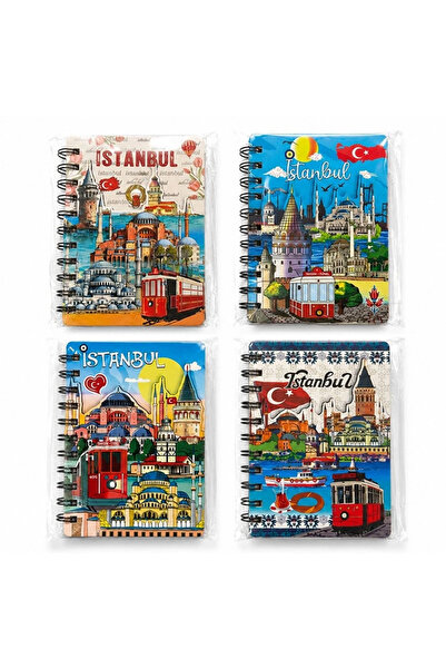 Genel Markalar İstanbul Temalı Kabartmalı Defter 15x11 Cm – Tarihi Şehir Dese...