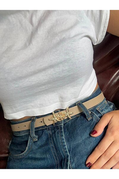 LİA KEMER Medal Starfish Buckle Belt Waist Belt Coat Belt Dress Belt Trouser ...