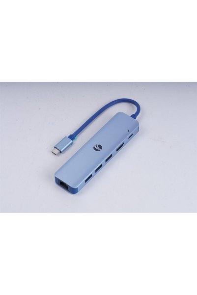 Universal Vcom cue55 blue type-c to hdmi(4k@30hz)+gigabit lan+usb3.0+pd 3.0 1...