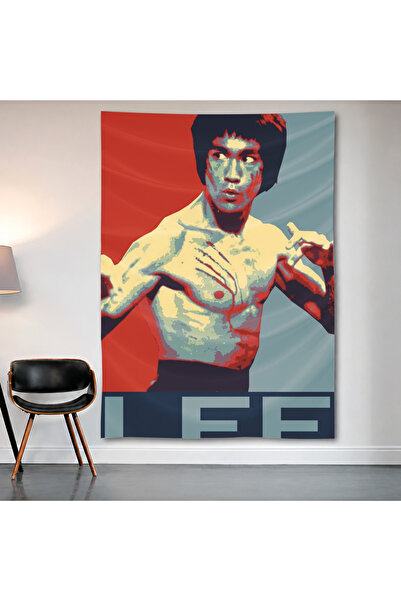 Geek Cultcha Bruce Lee Pop Art Wall Covering Wall Tapestry First Quality Sati...