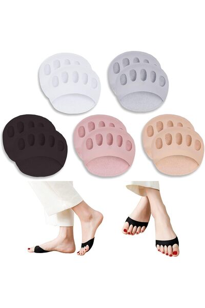 Arabest Metatarsal Pads,5 Pairs,Foot Cushions,Reusable Honeycomb Fabric Foref...