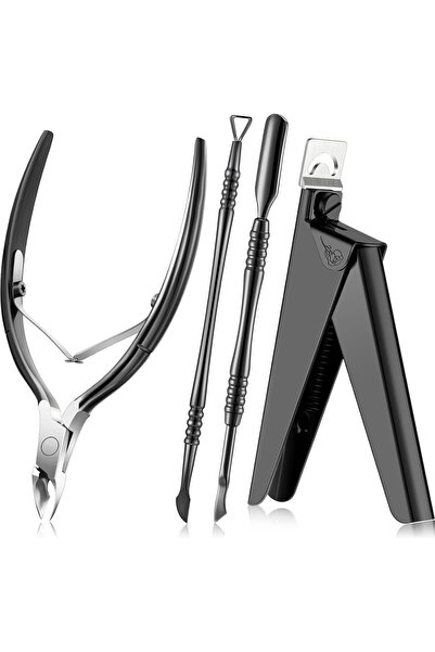 Arabest Acrylic Nail Clippers Kit,4-in-1,Professional Cuticle Trimmer,Nipper,...
