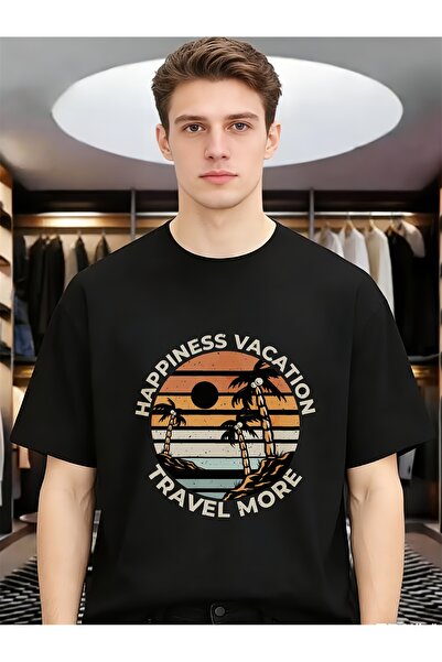 212ZTD قمصان رجالية قطنية غير رسمية للربيع والصيف من Happiness Vacation، قمصا...