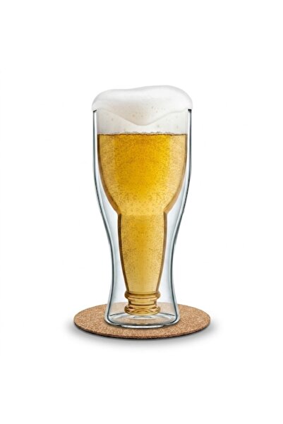 İdeas4comfort Pahar de bere cu pereți dubli de 450 ml Ideas4Comfort ® sticlă ...