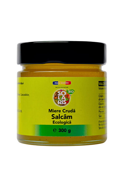 SOLARIS Miere Cruda de Salcam Ecologica/Bio 300g