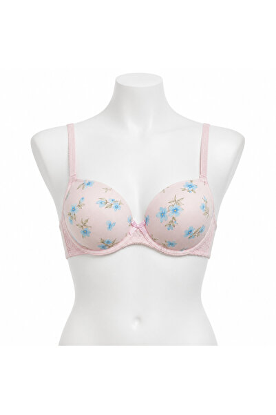 Generic 3 Floral Print Bras for Plus Size Women, Size 48D-56 |   Decorative L...